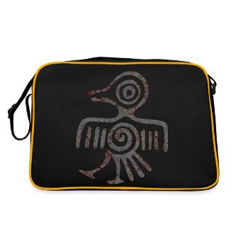 Maya Mexique Aztèque Mexicain Tribar Crâne Indien Inca - Sac Retro - noir/or - Dos