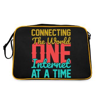 Connecter le monde - Sac Retro - noir/or - Dos