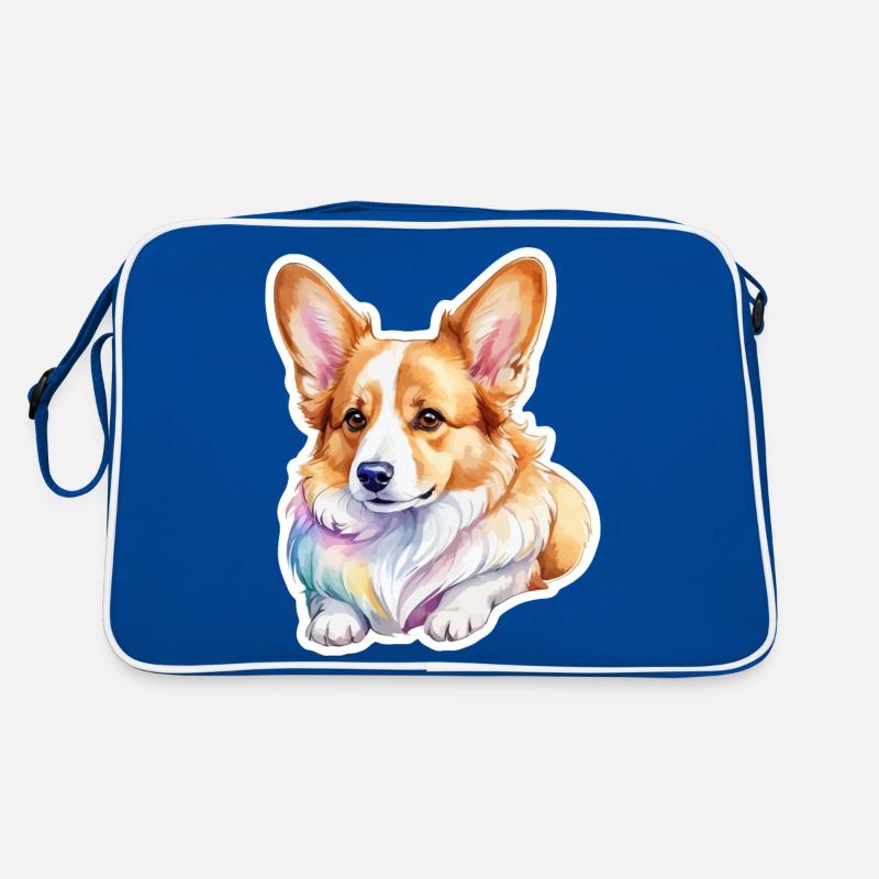 Welsh Corgi Pembroke Aquarelle Sac Retro