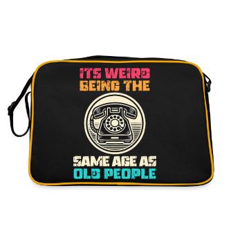 Vintage | Classic | Classic | Old - Retro Bag - black/gold - Back