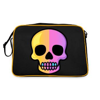 Zombie Halloween Squelette - Sac Retro - noir/or - Dos