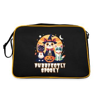 Pet-Inspired Halloween Tees: Adorable & Spooky - Retro Bag - black/gold - Back