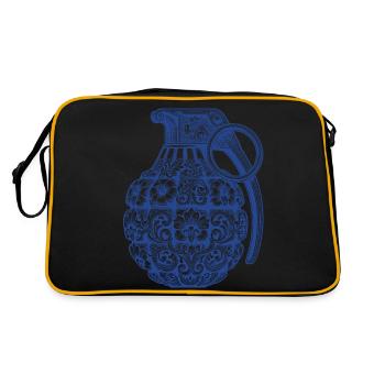 Ornaments bomb - Retro Bag - black/gold - Back
