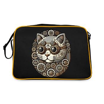 Steampunk Kitty Cat - Sac Retro - noir/or - Dos