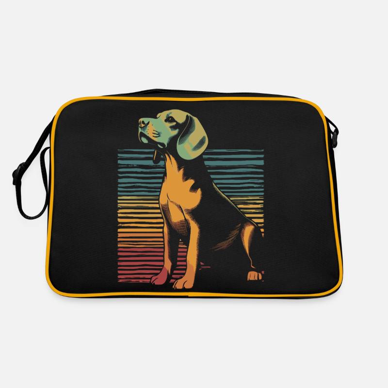 Beagle Vintage Retro Tasche