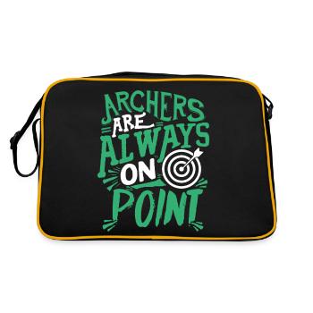 Archers Are Always On Point - Retro Bag - black/gold - Back