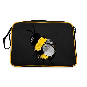 Bourdon - Sac Retro - noir/or - Dos