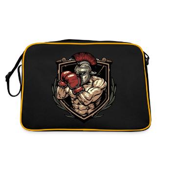 Spartan Boxer MMA Logo - Retro Bag - black/gold - Back