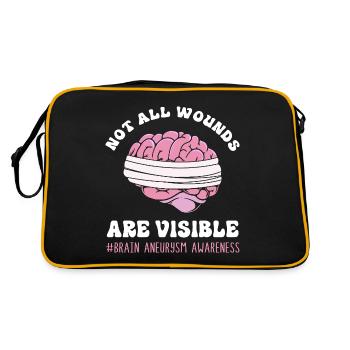 Brain Aneurysm - Retro Bag - black/gold - Back