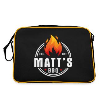 Matts BBQ - Sac Retro - noir/or - Dos