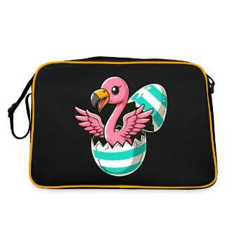 Éclosion de flamant rose de l’œuf de Pâques Surprise de Pâques - Sac Retro - noir/or - Dos