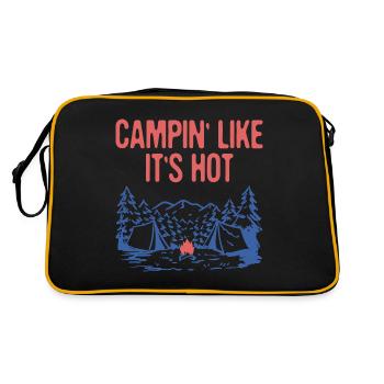 Campin' Like It's Hot Summer Camping Tropical - Retro Bag - black/gold - Back