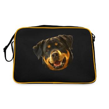 Rottweiler - Sac Retro - noir/or - Dos