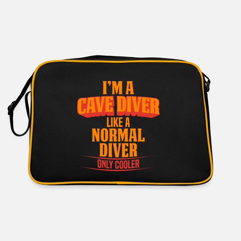 CAVE DIVER COOLER THAN NORMAL DIVER Retro Bag