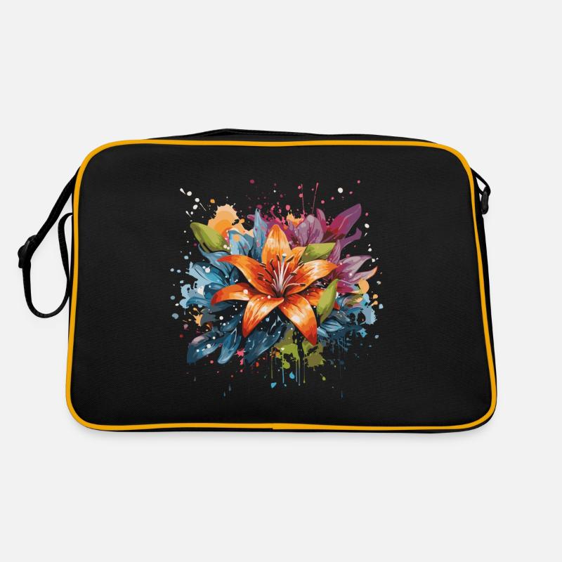 Rainbow Lily Retro Tasche