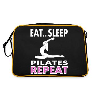 Idée cadeau d’entraînement complet du corps Pilates - Sac Retro - noir/or - Dos