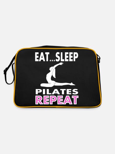 Idée cadeau d’entraînement complet du corps Pilates - Sac Retro - noir/or - Dos