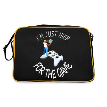 Gamer PC Games Computer Game Console Gift Idea - Retro Bag - black/gold - Back