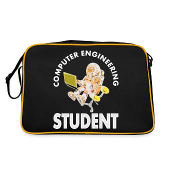Computer Scientist Computer Science Student Program Gift - Retro Bag - black/gold - Back