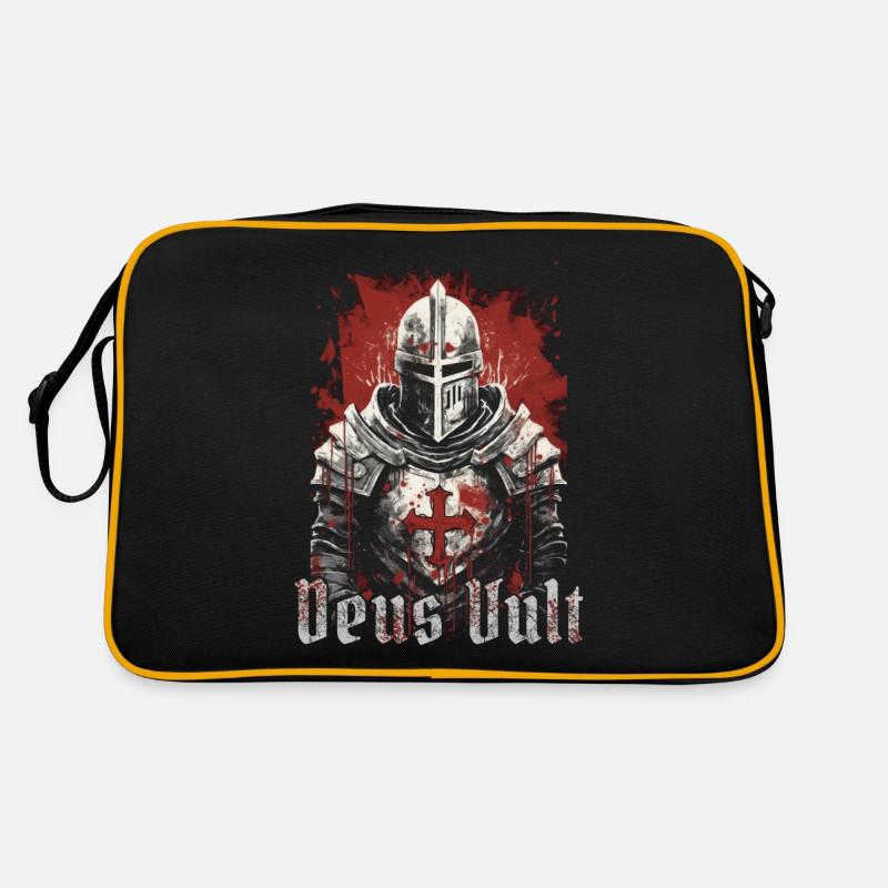 Deus Vult Crusader Knights Templar Middle Ages Retro Bag
