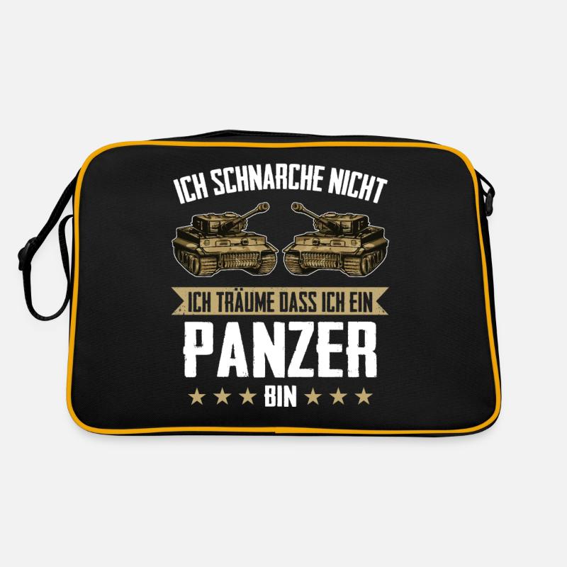 Panzer Kampfpanzer Panzerkampfwagen Panzerfahrer Retro Tasche