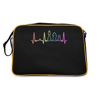 Chess Chess Player Chess Piece - Retro Bag - black/gold - Back