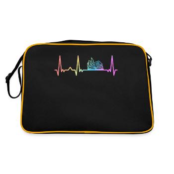 Book Reading Books Book Nerd Bookworm - Retro Bag - black/gold - Back