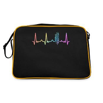 Corn Corn Cob Farmer - Retro Bag - black/gold - Back