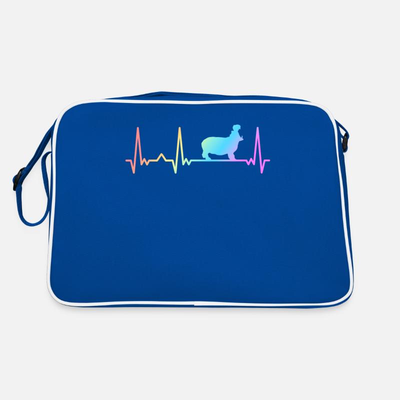 Nilpferd Nilpferde Tier Retro Tasche