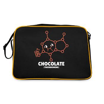 Chimiste Chimie Science Atome Molécule - Sac Retro - noir/or - Dos