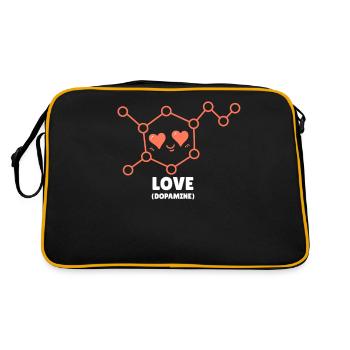 Chimiste Chimie Science Atome Molécule - Sac Retro - noir/or - Dos
