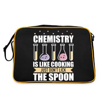 Chimiste Chimie Science Atome Molécule - Sac Retro - noir/or - Dos