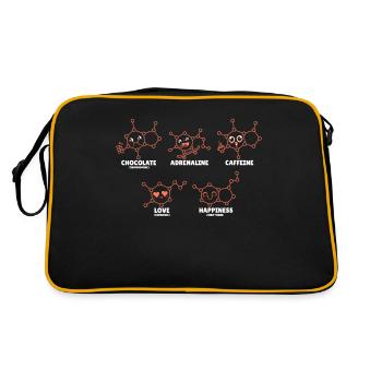 Chimiste Chimie Science Atome Molécule - Sac Retro - noir/or - Dos