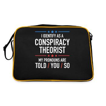 théorie du complot théoricien du complot - Sac Retro - noir/or - Dos