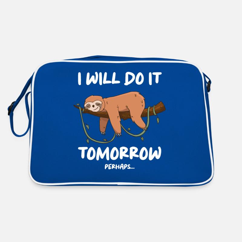 Sloth Sloths Sleep Lazy Retro Bag