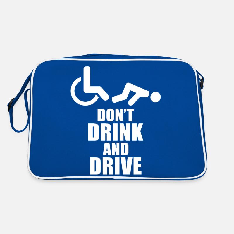 Rollstuhl Rollstuhlfahrer Behinderung Humor Retro Tasche