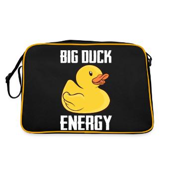 Rubber Ducks Bathroom Yellow Duck - Retro Bag - black/gold - Back