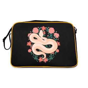 Serpent, Serpent, Animal - Sac Retro - noir/or - Dos