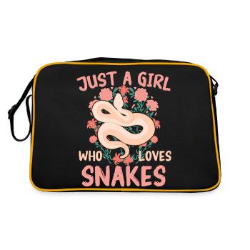 Serpent, Serpent, Animal - Sac Retro - noir/or - Dos