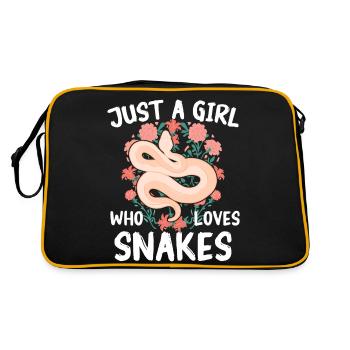 Serpent, Serpent, Animal - Sac Retro - noir/or - Dos