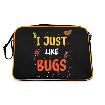 Biologie de l’entomologiste des insectes - Sac Retro - noir/or - Dos