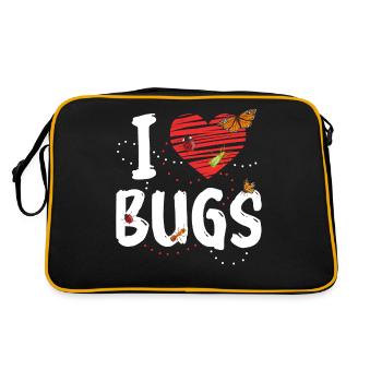 Biologie de l’entomologiste des insectes - Sac Retro - noir/or - Dos
