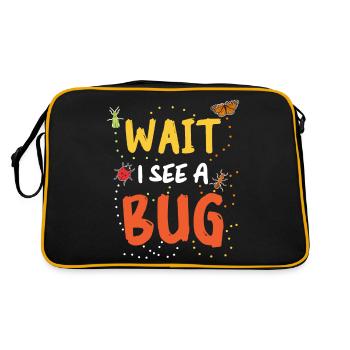Biologie de l’entomologiste des insectes - Sac Retro - noir/or - Dos