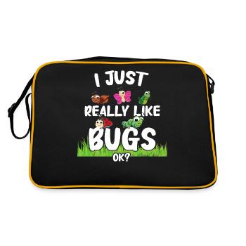 Biologie de l’entomologiste des insectes - Sac Retro - noir/or - Dos