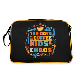 Teacher School Teacher Teacher Teacher - Retro Bag - black/gold - Back