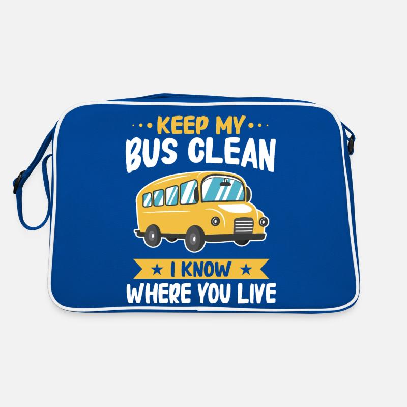 Bus Bus Driver School Bus Retro Bag