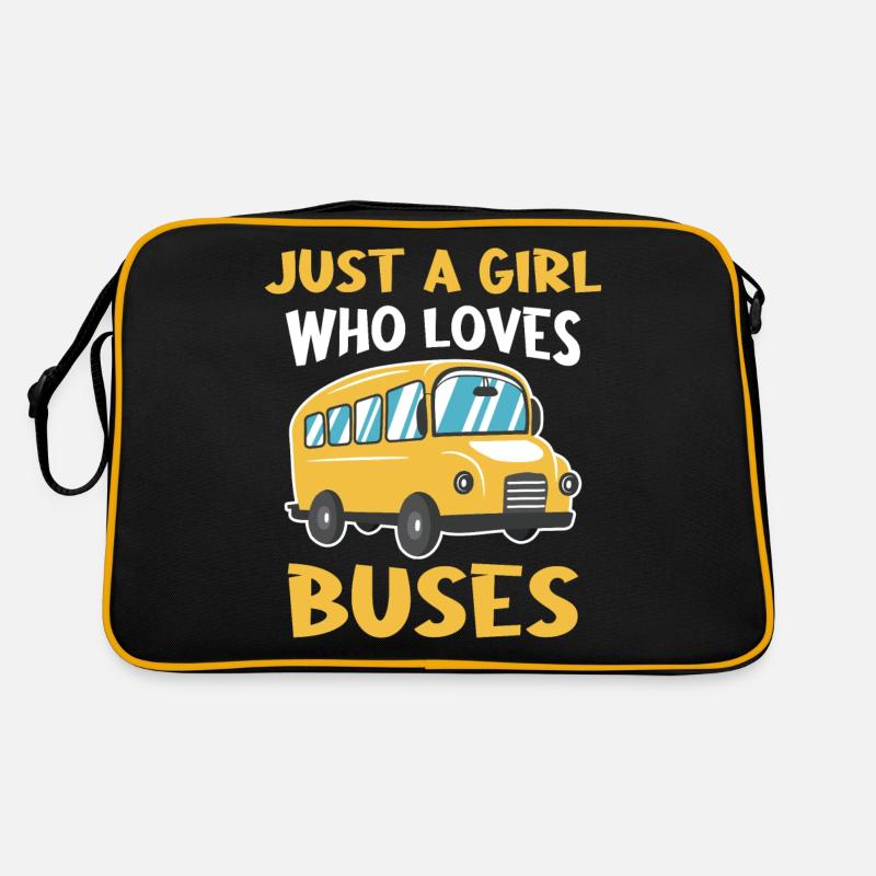 Bus Busfahrer Schulbus Retro Tasche