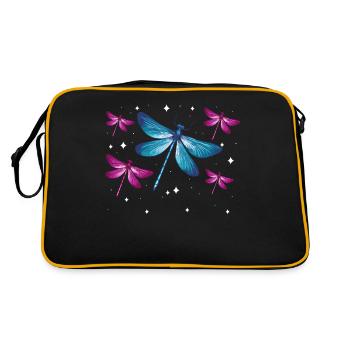 Libellule Libellules Insectes Nature - Sac Retro - noir/or - Dos