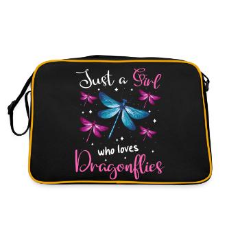 Libellule Libellules Insectes Nature - Sac Retro - noir/or - Dos