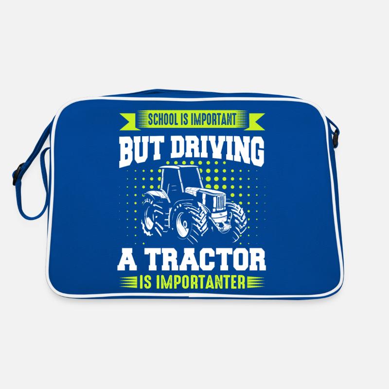 Tractor Farmer Agriculture Tractors Farmer Retro Bag